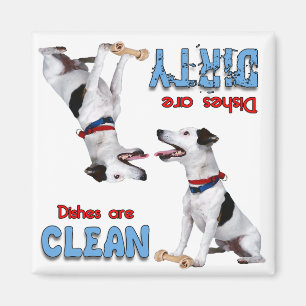Imán del lavaplatos del amante de Jack Russell