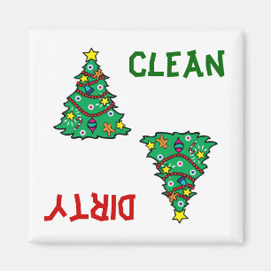 Imán del lavaplatos del árbol de navidad