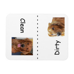 Imán del lavaplatos del golden retriever
