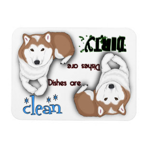 Imán del lavaplatos del rectángulo de Shiba Inu