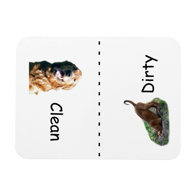 Imán del lavavajillas de Golden Retriever (Horizontal)