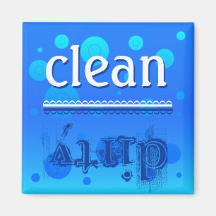 Imán del lavavajillas - ¿limpio o sucio?