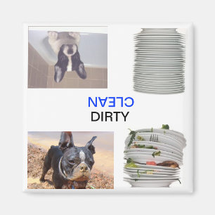 Imán del lavavajillas limpio/sucio del territorio 