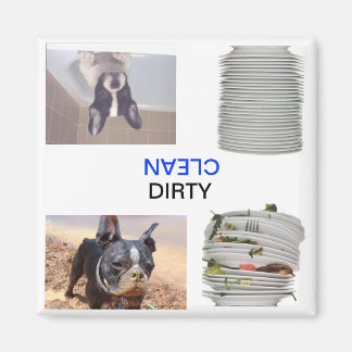 Imán del lavavajillas limpio/sucio del territorio 