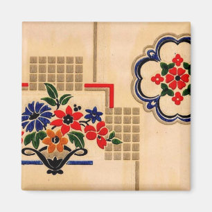 Imán del linóleo del vintage
