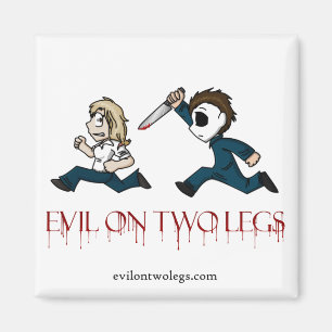 imán del logotipo de evilontwolegs.com