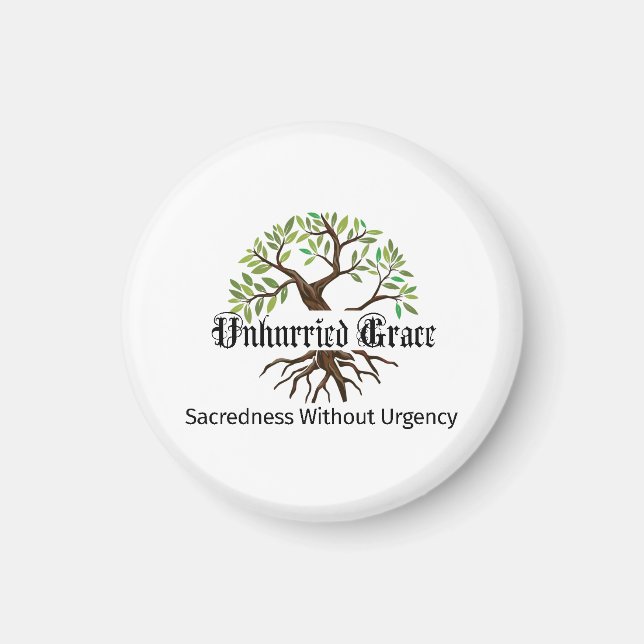 imán del logotipo de Gracia sin prisas (Frente)