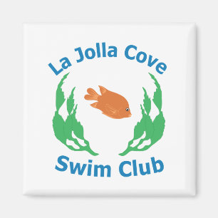 Imán del logotipo del club de la nadada de la