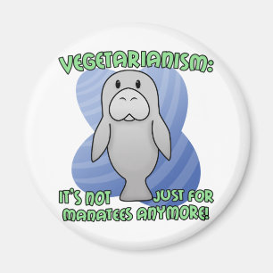 Imán del Manatee de Kawaii
