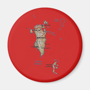 Imán del mapa de Bahrein
