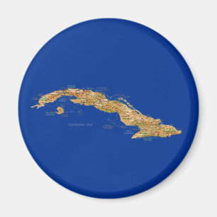 Imán del mapa de Cuba