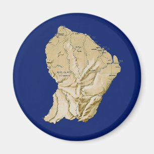 Imán del mapa de Guyane