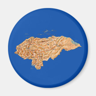 Imán del mapa de Honduras