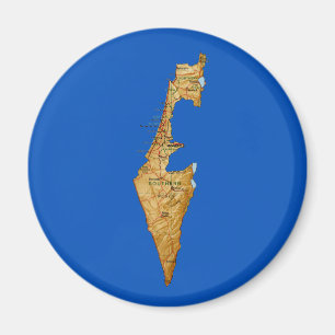 Imán del mapa de Israel