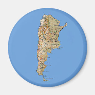 Imán del mapa de la Argentina
