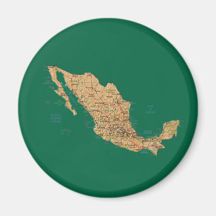 Imán del mapa de México