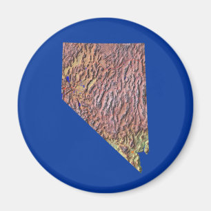 Imán del mapa de Nevada