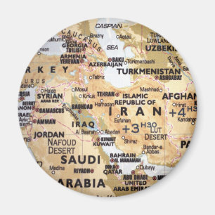 Imán del mapa de Oriente Medio