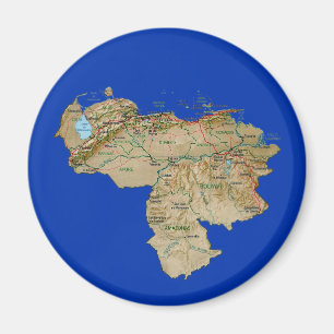 Imán del mapa de Venezuela