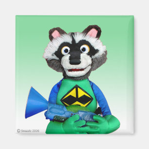 Imán del mapache de Ricky