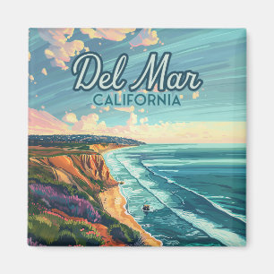 Imán Del Mar California San Diego Beach Vintage