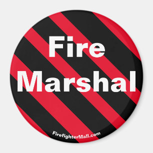 imán del Mariscal de Fuego Negro/Rojo