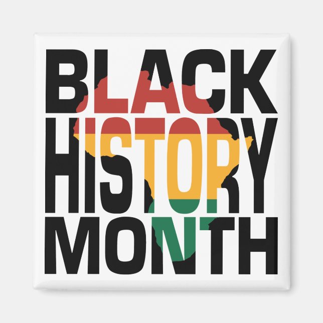 Imán del Mes de la Historia Negra de Juneteenth (Frente)