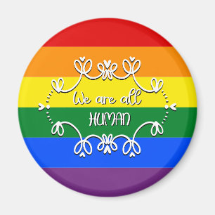 Imán del Mes del Orgullo LGBTQ Somos Todos Humanos