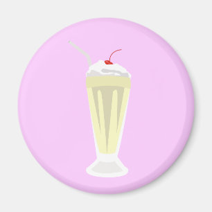 Imán del Milkshake de la vainilla