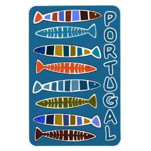 Imán del modelo de los pescados de PORTUGAL