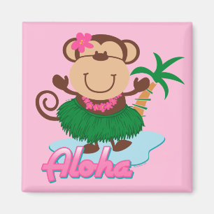 Imán del mono de la hawaiana