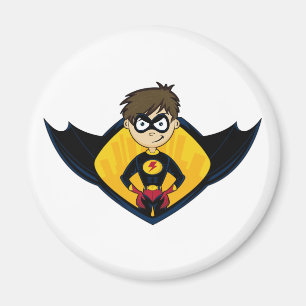 Imán del muchacho del super héroe