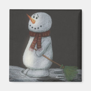 Imán del muñeco de nieve