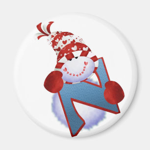 Imán del muñeco de nieve