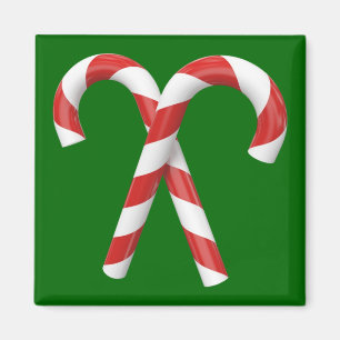 Imán del navidad de los bastones de caramelo
