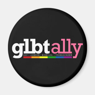 Imán del negro del aliado de GLBT