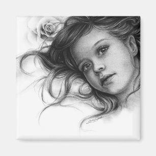 Imán del niño del rosa de invierno