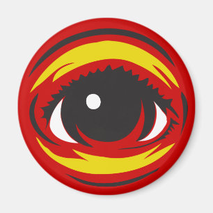 Imán del ojo - rojo