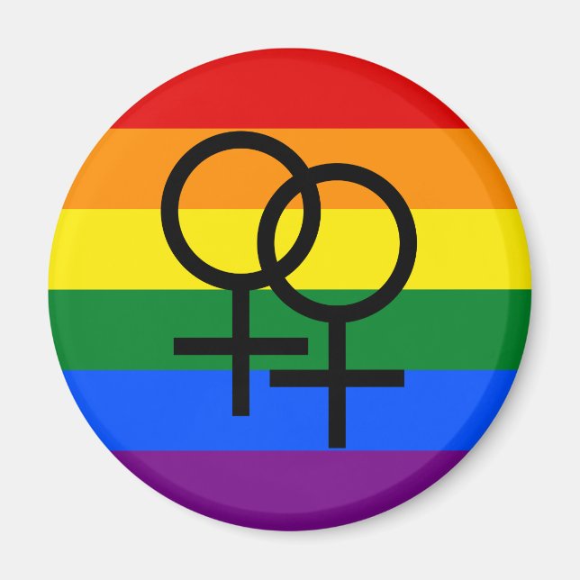 Imán del Orgullo Arcoiris (Frente)