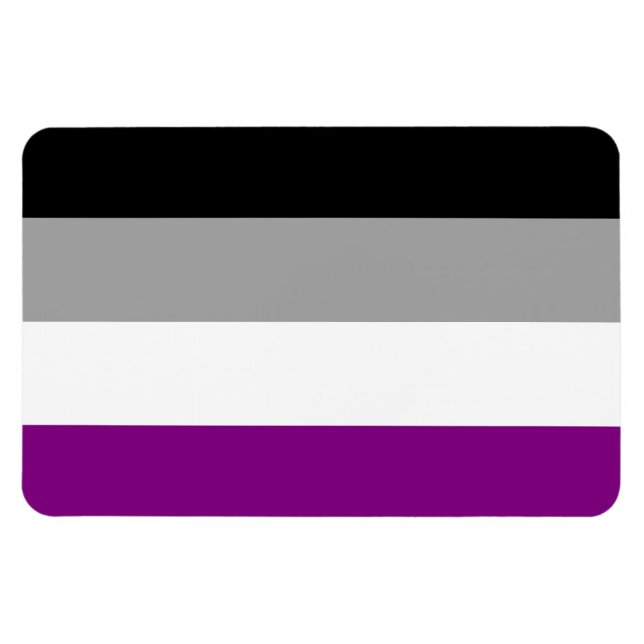 Imán del Orgullo Asexual (Horizontal)