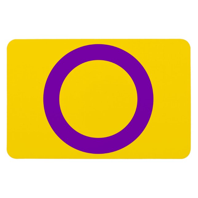 Imán del Orgullo Intersexual (Horizontal)