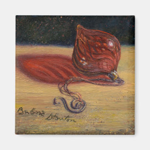 Imán del "ornamento de cristal rojo"