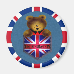 Imán del oso del bolsillo de Reino Unido