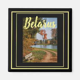 Imán del paisaje del Canal Augustow de Bielorrusia