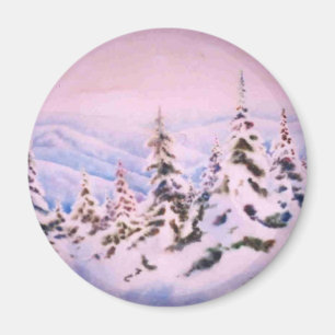 Imán del paisaje invernal