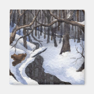 Imán del paisaje invernal