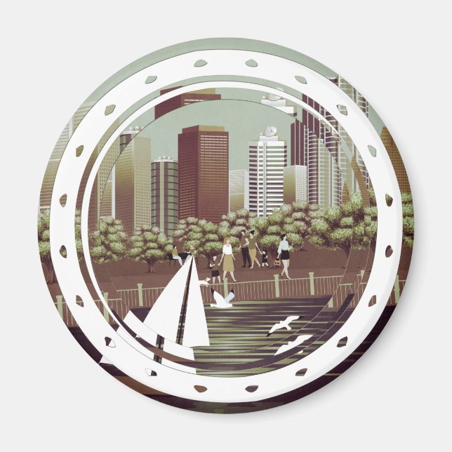 Imán del paisaje urbano (Frente)