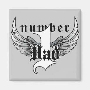 Imán del papá del número uno