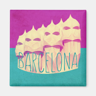 Imán del paraíso de Barcelona Gaudi