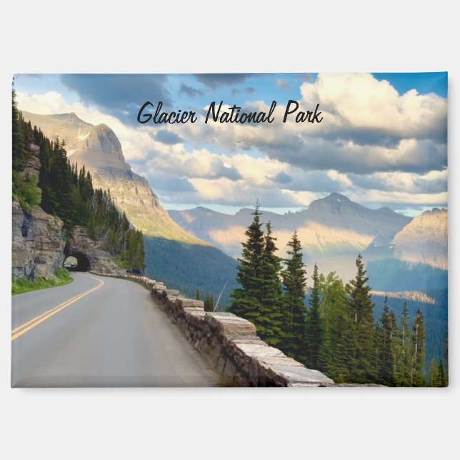 Imán del Parque Nacional Glaciar (Anverso)